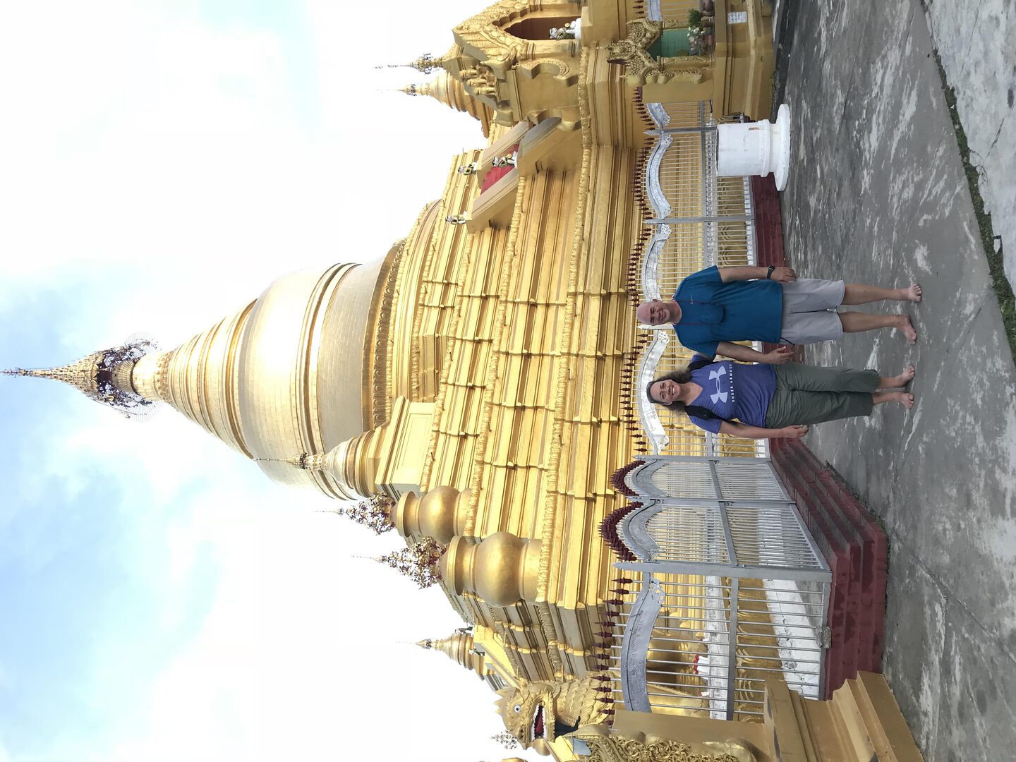 Golden pagoda, Myanmar